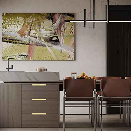 goldenwarm 25 Pack 5 Inch Matte Gold Finger Pulls Cabinet Edge Pulls Brushed Brass Drawer Handles Edge Hardware for Kitchen Cupboard