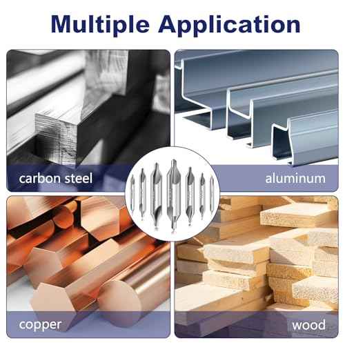 Center Drill Bit Set - M2 High Speed Steel Center Drill, 7pcs 60-Degree Angle Centering Drill Bits Countersink Tools for Lathe Metalworking in Size 1.0 1.5 2.0 2.5 3.0 4.0 5.0