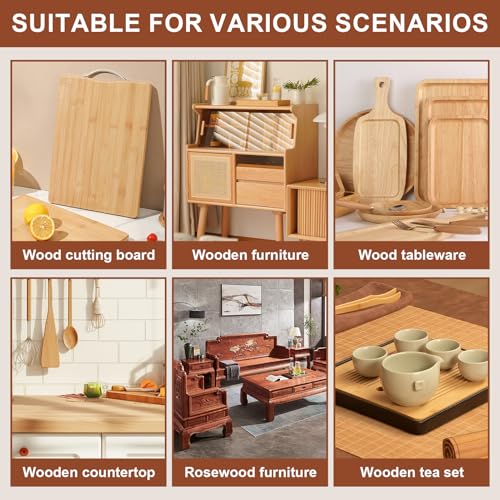 Wooden Cutting Board Oil, Butcher Block Oil with Towel Cutting Board Applicator to Clean and Protect Wood for Home Kitchen Solid Wood Countertops Dining Table Tops, 120ML Transparent