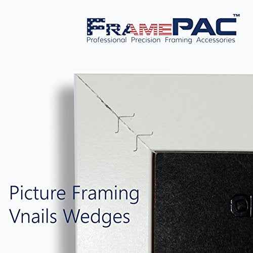V Nails for Hardwood Picture Frames - 15mm (9/16 Inch) - [400 V-Nail Pack, Loose] - Ultra Strong Vnail Wedges for Picture Framing - Joining Picture Frame Corners
