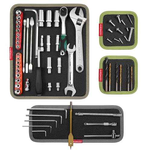 Magnetic Tool Organizer, Mechanic's Magnetic Tray, Screw Mat & Garage Accessory 4 PCS