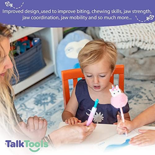 TalkTools Sensi Kit & 5 Jaw Tips - Sensory Therapy Tool for Speech and Feeding, Autism Sensory Products, ADHD Tools, Speech Therapy Gifts for Autism Children (Pink)