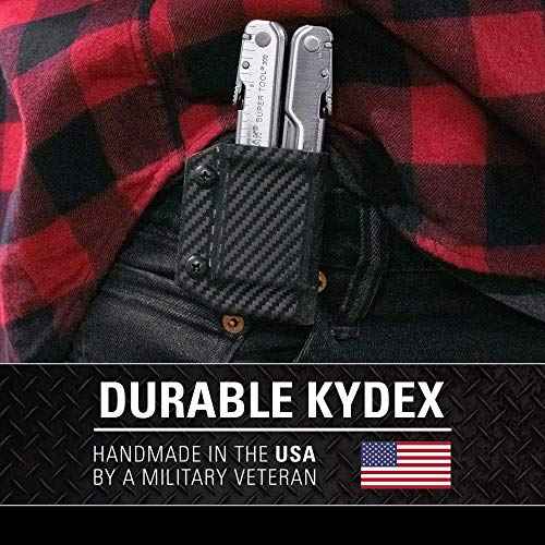 Clip & Carry Kydex Multitool Sheath for LEATHERMAN SUPERTOOL 300 ~ Made in USA (Multi-Tool not Included) Multi Tool Holder Holster