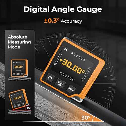 Laser Measuring Tool, 262ft Laser Measure with Digital Angle Finder & Level, Rechargeable Laser Measurement Tool with 2.4'' Color Backlit Display, 6 Units Ft/in/M, Length/Area/Volume/Pythagorean Mode