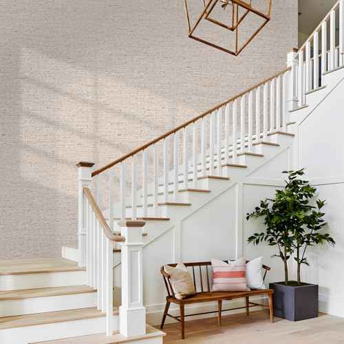 15.75"x787.4" Beige Grasscloth Wallpaper Peel and Stick Removable Textured Wall Paper Self Adhesive Contact Paper Faux Linen Cabinets Drawers Bookshelves Thickened Waterproof Shelf Vinyl Roll