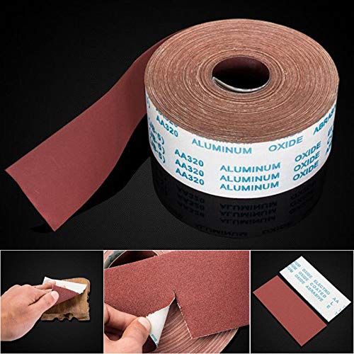 800 Grit Continuous Sandpaper Roll Emery Cloth Abrasive Drum Sandpaper Rolls for Wood Furniture Sanding Automotive Polishing