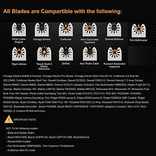 10PCS oscillating Tool Scraper Blades Universal fit Multitool Scraper Blades, Compatible with Dewalt Dremel Rockwell Makita Bosch Fein Multimaster Milwaukee Porter Cable Ridgid Ryobi