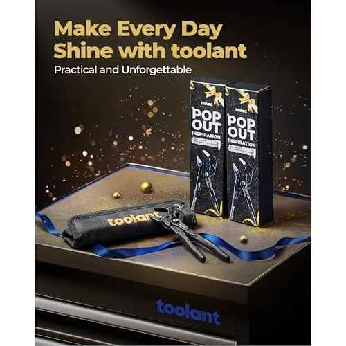 toolant 7-Inch Black Gold Adjustable Plier Wrench, CR-V Steel Smooth Parallel Jaws with Pouch ? Suitable for Nuts, Pipes, Plumbing, Auto & Repairs, Suitable Gift for DIYers