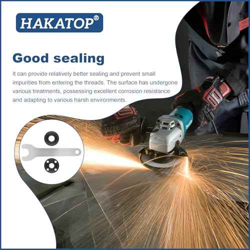 Angle Grinder Wrench Spanner Metal Lock Nut Fits Dewalt Makita 193465-4 Bosch Black & Decker Ryobi 4.5" 5" 5/8-11
