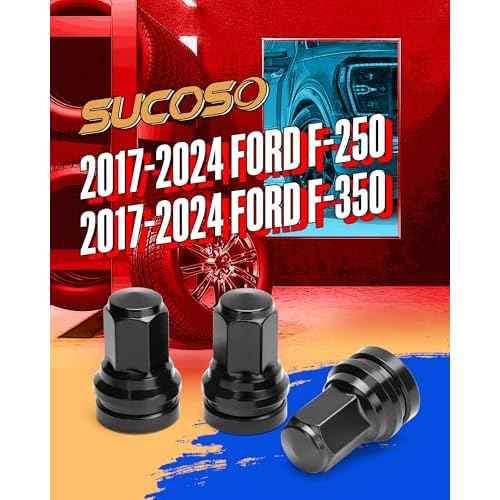 M14x1.5 Lug Nuts For Ford F250 F350 Super Duty, 32pcs 14x1.5 Flat Washer Aftermarket One Piece Design Wheel Lug Nut Replacement HCPZ-1012-B HCPZ-1012-A OEM Steel Nuts, Anti-Rusting Updated Not Swollen