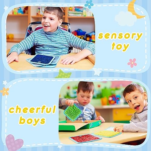 Haull 15 Set Sensory Mats Assorted Textured Sensory Floor Tiles Room Wall Panel Sensory Exercise Tactile Toy for Autistic Children Kids Baby Toddler Fidgeting Activity(Square,5.91 Inch)
