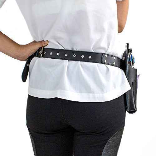 Stylist Tool Belt ? 100% Real Leather Shears and Scissor Holster ? Hairdresser Tool Holder for Hair Cutting Essentials