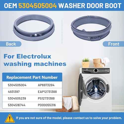 5304505004 for Electrolux Washer Door Seal EFLS627UTT0 EFLS617STT0 EFLS527UIW0 EFLS517SIW0 EFLS627UIW0 EFLS627UTT1 EFLS627UIW1 EFLS517STT0 EFLS527UIW1 EFLS527UTT2 EFLS617SIW0 EFLS627UIW2