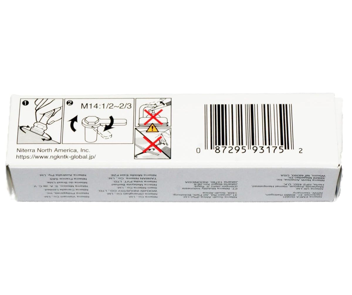NGK LKR7DIX-11S Iridium IX Spark Plug (93175 Iridium Ix), 4 Pack