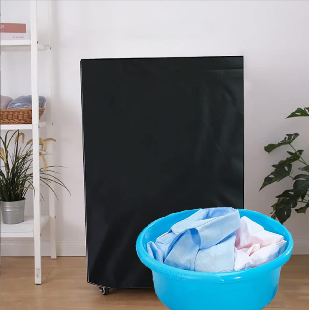 SUNSURE Top Load Washing Machine Protection Cover - Dustproof, Waterproof, Black (L-22x23.5x35.5inch)