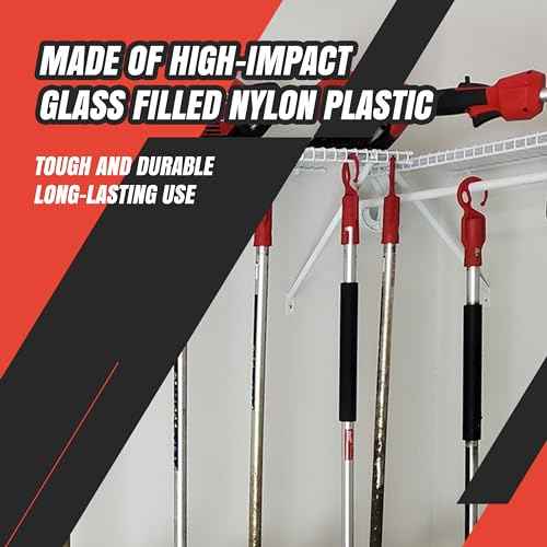 DAULT American-Made Heavy Duty Garage Storage Hooks for Milwaukee M18 Fuel Quik-lok | Updated Version for Dust Protection, Hangers | Utility Hooks | Set of 3 | Made in U.S.A. (Patented)