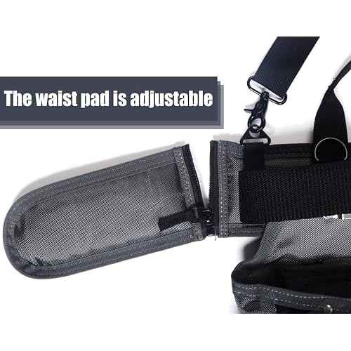 Tool belt,Tool Belts for Men with Suspenders and Magnetic Tool Pouch.Heavy Duty Carpenter/Construction Tool Belt.