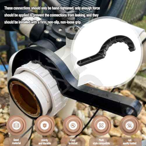 Heavy Duty Upgrade Salt Water Chlorinator Pool Tool Wrench Compatible with Hayward Turbo Cell, GLX-Cell 2¡È Union - for Most 1998-Up Chevy and GMC Trucks (15 Pads)