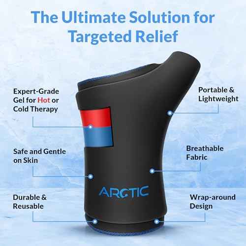 Two Pack | Wearable Thumb & Wrist Ice Pack ? Reusable Hot Cold Compression for Hand, Finger, Carpal Tunnel, Arthritis, and Tendonitis Relief (S/M)