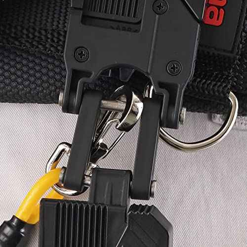 Tajima Safety System, Saff Retrofit Holder, Top and Bottom 2 Sections, Space Saving Around The Waist, Movable Connectivity for Easy Access and Easy to Move Tools, Easy to Put on and Take Off, Attach