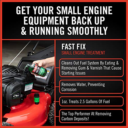 STA-BIL Fast Fix - Small Engine Treatment, Cleans Carburetors & Injectors, Fixes Rough Running Engines, Eliminates Water, Carb Cleaner & Fuel Injector Cleaner, 4oz (12 Pack)