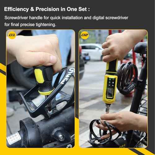 Digital Torque Screwdriver Set, 0.8-53.1 in-lbs/0.09-6 Nm, 45 PCS 1/4" Inch Pound Torque Wrench Screwdriver with Buzzer, LED Indicator & Vibration, 9 Preset Modes, ¡¾2% Accuracy for Precision Work