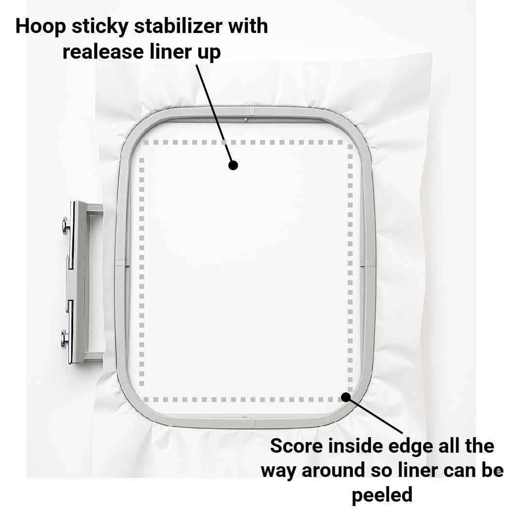 HBI H.B.I. PRODUCTS H.B.I. Peel & Stick Tear Away stabilizer for Embroidery Roll, 10" x 10 Yards, 1.5 oz Embroidery Stabilizer, Embroidery Backing for Machine, Tear Away Embroidery Stabilizer Roll.