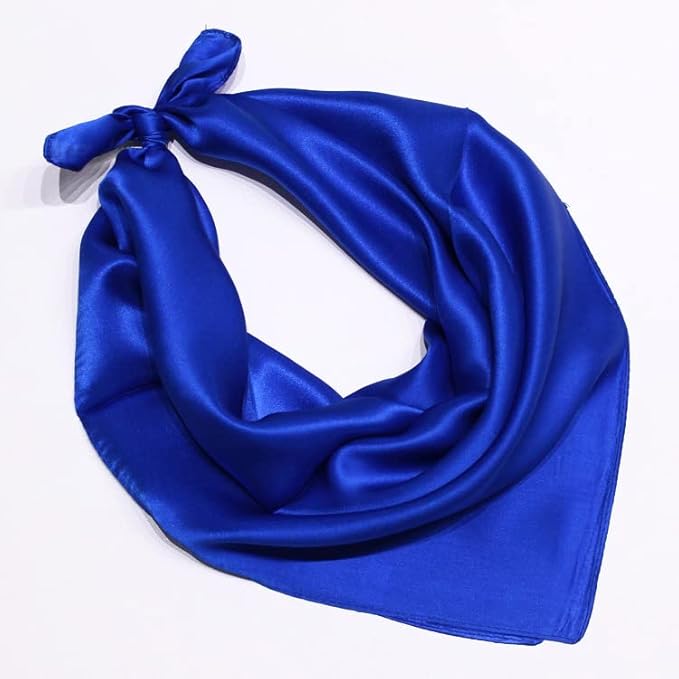 vimate 35" Square Silk Like Head Scarf - Women's Fashion Satin Scarf Bandana for Hair Wrapping at Night.