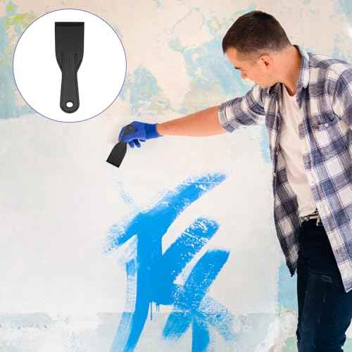 5 pcs 2 Inch Flexible Plastic Paint Scraper Plastics Putty Knife for Spackling Patching Plastic Scraper for Taping Drywall Spreading Painting Wall Scratching