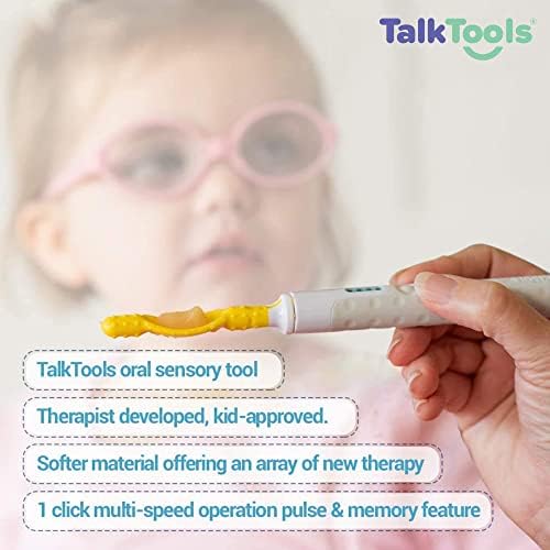 TalkTools Sensi Kit | Oral Sensory Kit for Speech and Feeding Therapy | Improves Jaw Strength, Coordination, and Mobility (Pink)