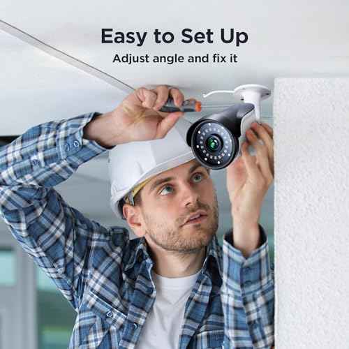 TIGERSECU 1080P Long Range Bullet Security Camera for DVR, Weatheproof for Indoor/Outdoor Use, Hybrid 4-in-1 OSD Switch for TVI/CVI/AHD/CVBS DVRs (Power Supply and Coaxial Cable Sold Separately)