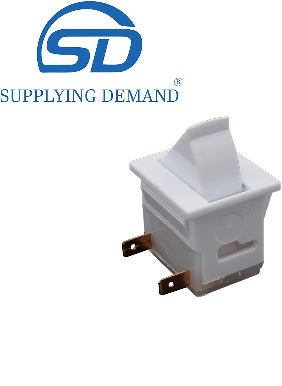 Supplying Demand 216822900 216998000 Refrigerator Freezer Door Light Switch Replacement White