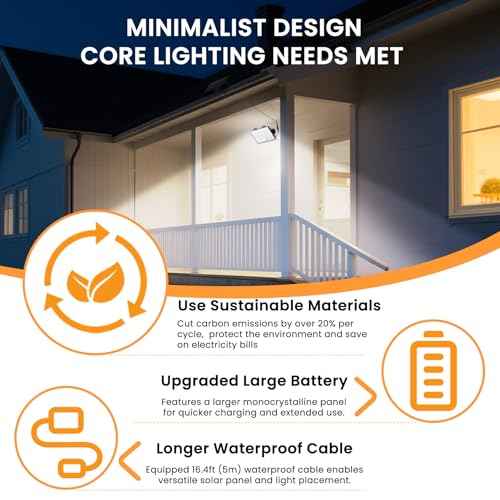 Outdoor Solar Lights, Split Solar Motion Sensor Outdoor Lights with Remote Control, IP65 Waterproof Solar Lights, 3500LM LED 3Modes Flood Lights for Yard,Patio,Barn,Garage, 4 Pack