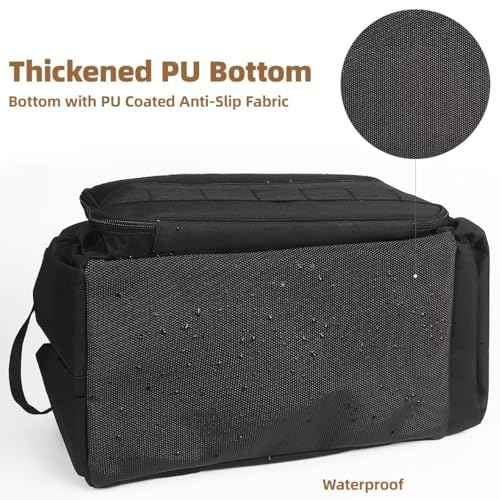14-Inch Tool Bag for Men,300D Nylon Tool Bag with Multiple Pockets for Organizing Accessories,Heavy-Duty Tool Bags for Men with Thick and Durable Bottom