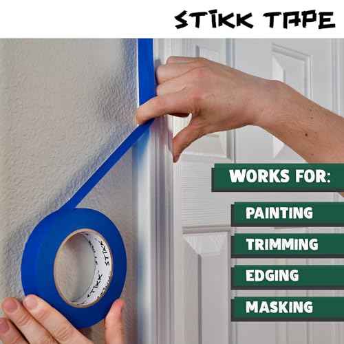 STIKK Painters Tape - 1pk Forest Dark Green Painter Tape - 2 inch x 60 Yards - Paint Tape for Painting, Edges, Trim, Ceilings - Masking Tape for DIY Paint Projects - Residue-Free Painting Tape