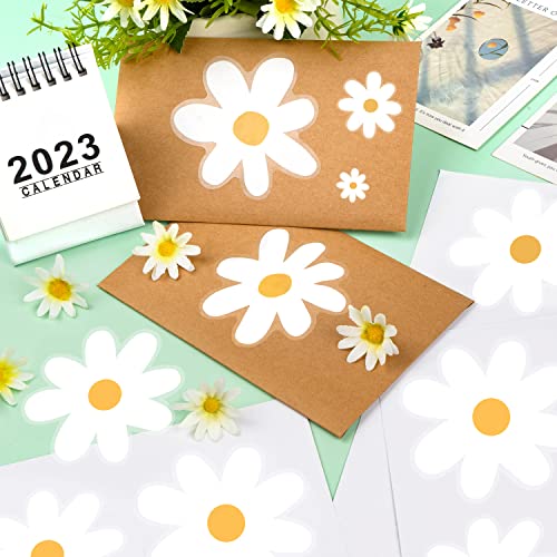 36pcs White Daisy Floral Wall Decals for Kids, Nursery, Classroom, Living Room