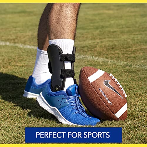 Brace Direct Semi-Rigid Active Ankle Brace for Sports - Maximum Support for Sprains & Injuries, Stabilizes & Protects Athletes Ankles Volleyball, Football (XS - Left, Men 4-6.5 / Women 5-7.5)