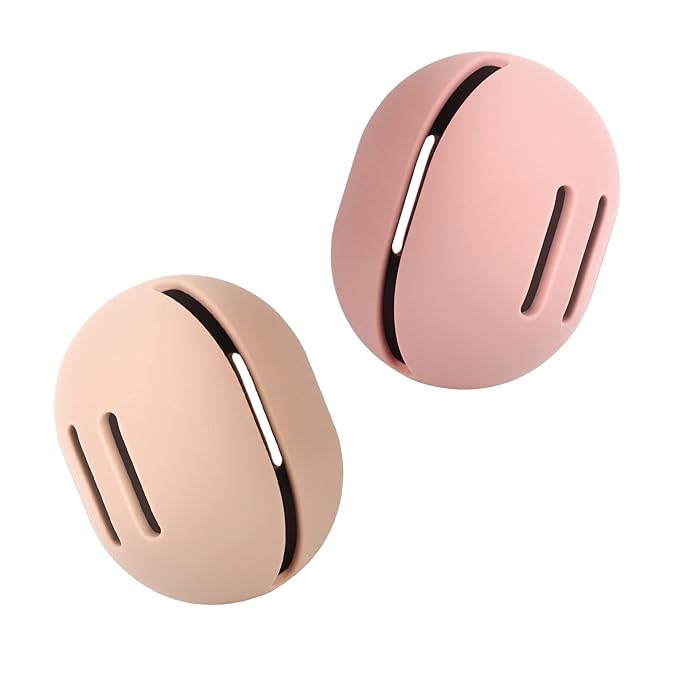 FERYES 2 PCS Makeup Sponge Holder Ã¢ÂÂ Shatterproof Eco-Friendly Silicone Beauty Make Up Blender Case for Travel