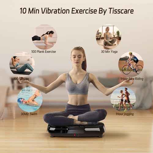 Vibration Plate Exercise Machine: TISSCARE Vibrating Plates for Weight Loss and Lymphatic Drainage, 400lbs Shake Plate Whole Body Workout Platform for Home Fitness Fat Burner Gifts for Women Men