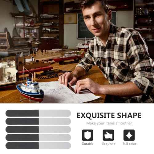 Multipurpose Polishing Strips 5Pcs Sanding Sticks for Plastic Models Model Kit Buffing and Finishing Tools for Hobbyists