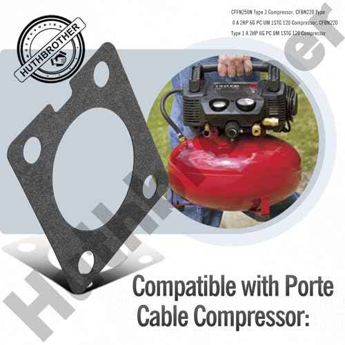 D30139 Air Compressor Graphite Gasket Kit Compatible With Craftsman DeVilbiss Porter Cable Compressors 919153160 919167244 D28760 N291819 KK-4949