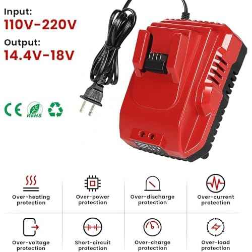 Rapid Battery Charger Station for Milwaukee M18 Charger Compatible with Milwaukee 18V Lithium Battery