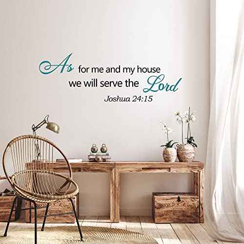 Bible Verse Wall Decals Inspirational Wall Decals Quotes Christian Scripture Religious Wall Stickers Peel and Stick Motivational Decal Postive Saying Wall Stickers for Women Family Home Bedroom Decor¡¦