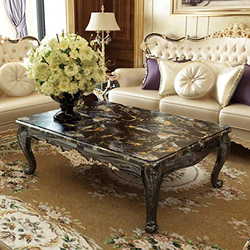 LACHEERY Sapphire Look Marble Contact Paper for Countertops Decorative Self Adhesive Wall Paper Roll Removable Marble Peel and Stick Wallpaper for Kitchen Cabinets Liners Backsplash Table 15.8"x80"