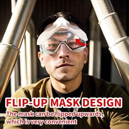 JILERWEAR Grinding Face Shields with Anti-Fog &Scratch-Resistant Coating-ANSI Z87.1 Certified Full Face Protection for Work (Goggles + Shield)