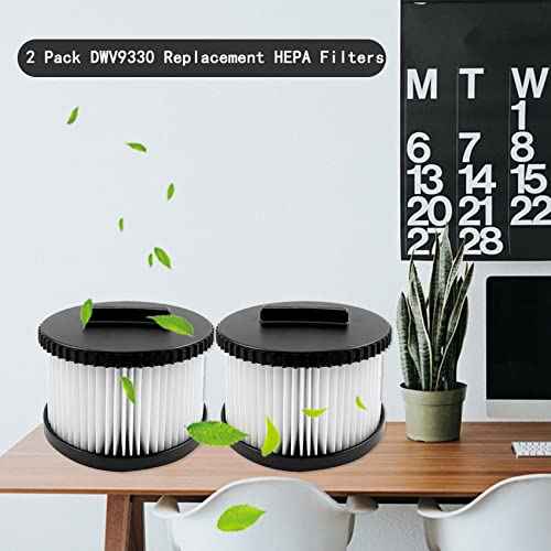 2 Pack DWV9330 Replacement Filter for DeWalt DWV010 & DWV012 Dust Extractor Part # DWV9330