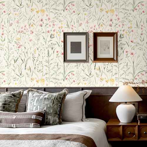Peel and Stick Wallpaper for Home Decoration Kitchen Field of Dreams Wallpaper Removable Vinyl Self Adhesive Shelf Paper & Drawer Liner Roll House, Workshop & Office 17.3" x 118" SM-579-3