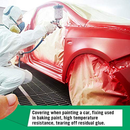 Powder Coating Tape, PET Tape with Silicone Adhesive, 2" x 36yd, is commonly Used for Baking, Painting and Fixing of Electronic Parts and Circuit Boards During Processing.