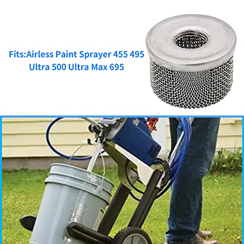 181073 or 181-073 Inlet Strainer Screen Filter with 1/2" NPT Thread Stainless Steel for Airless Paint Sprayer 455 495 Ultra 500 Ultra Max 695