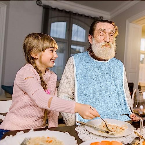 Avalon Towels Waterproof Adult Bibs for Women, Clothing Protector bibs for adults senior citizens washable
